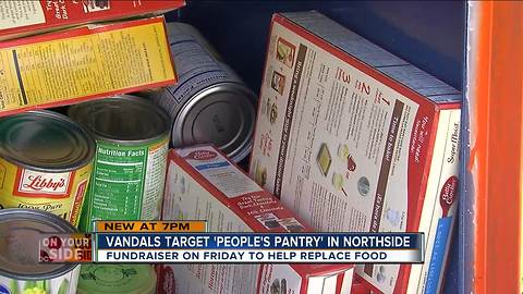 Vandals target community pantry in Northside