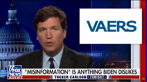 Tucker goes 20 minutes on the "vaccine" BS
