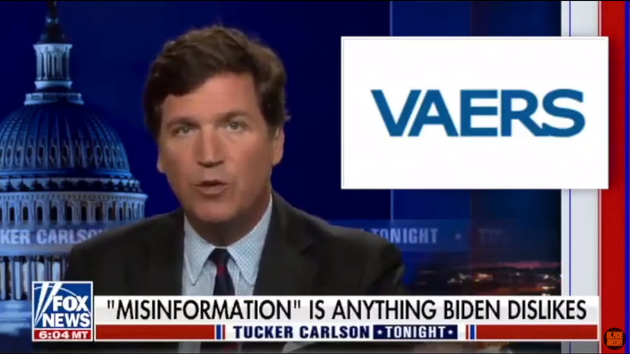 Tucker goes 20 minutes on the "vaccine" BS