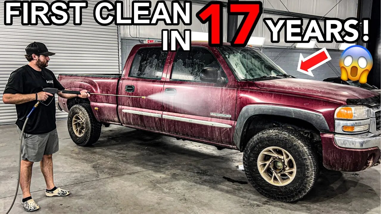 Deep Cleaning The Dirtiest GMC Sierra Ever! | Insanely Satisfying Car Detailing TRANSFORMATION!