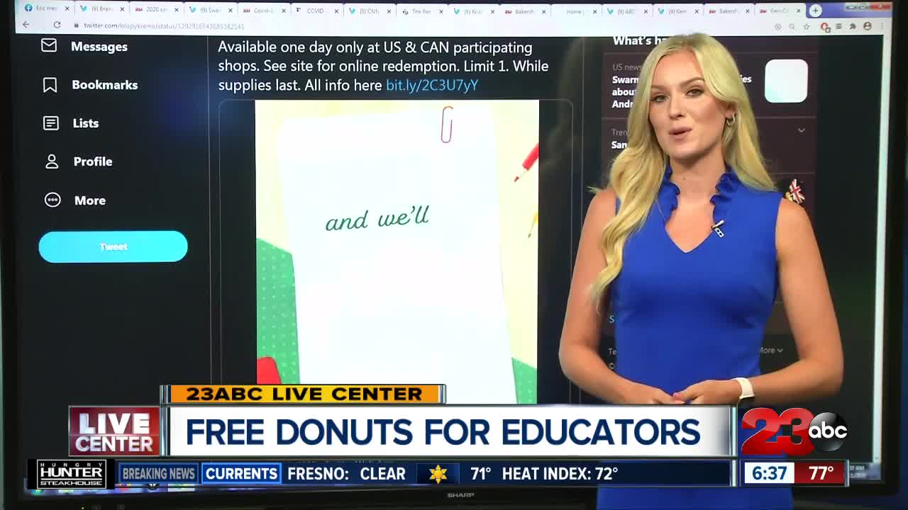 Krispy Kreme free doughnuts for educators