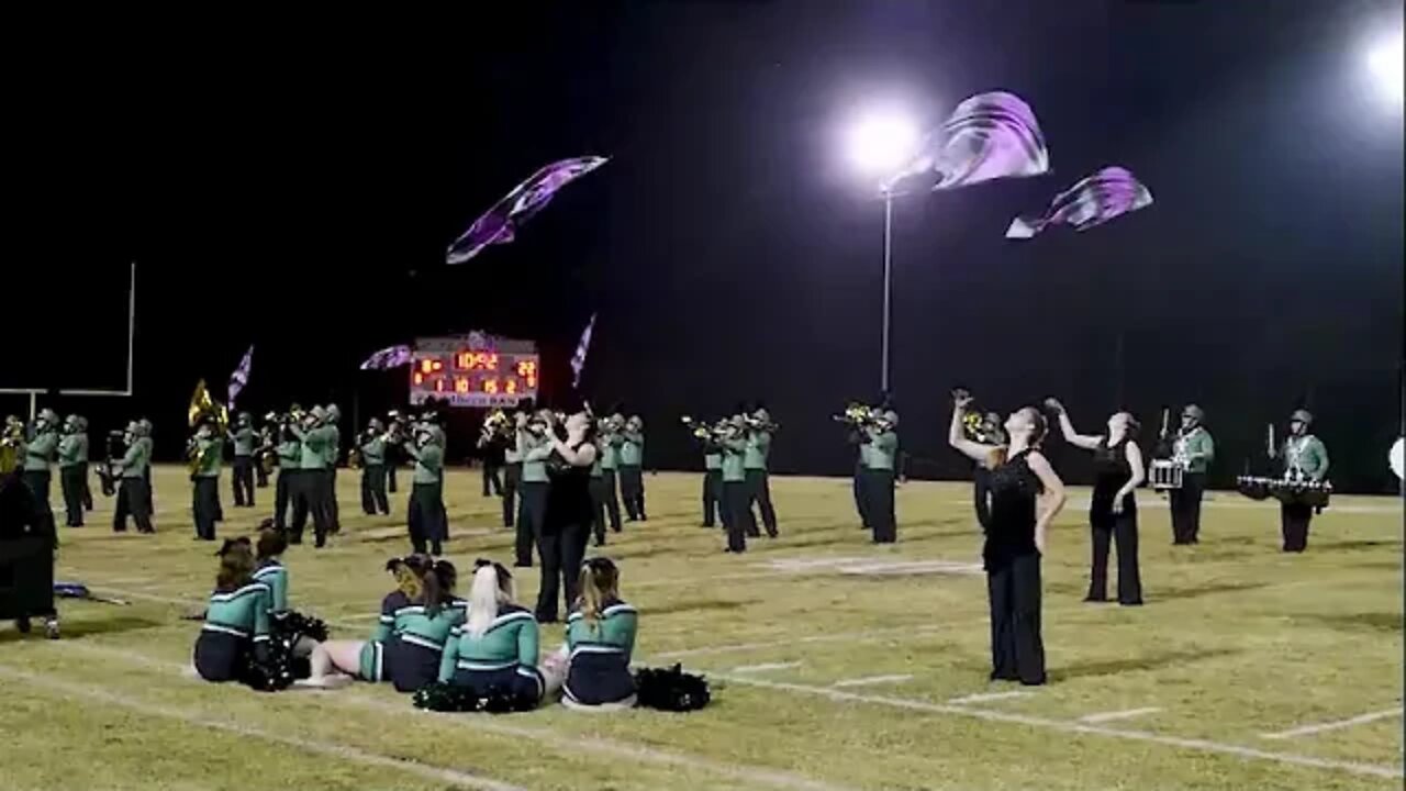 Thayer Bobcats Marching Band Shows Off Their Skill At Football Halftime