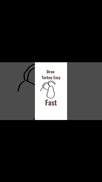 Draw TURKEY Easy and Fast! #turkey #thanksgiving #thanksgiving2022