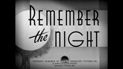 Remember the Night (1940) B&W Christmas Romantic Comedy Film