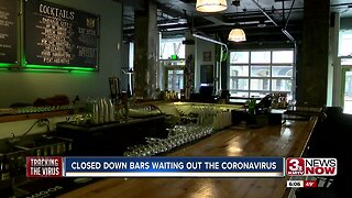 Closed Down Bars Waiting Out the Coronavirus