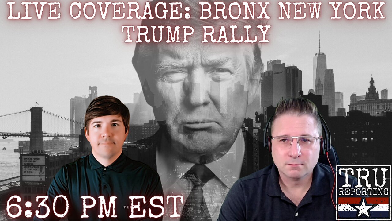 TRU REPORTING LIVE: COVERS THE BRONX NEW YORK TRUMP RALLY!!