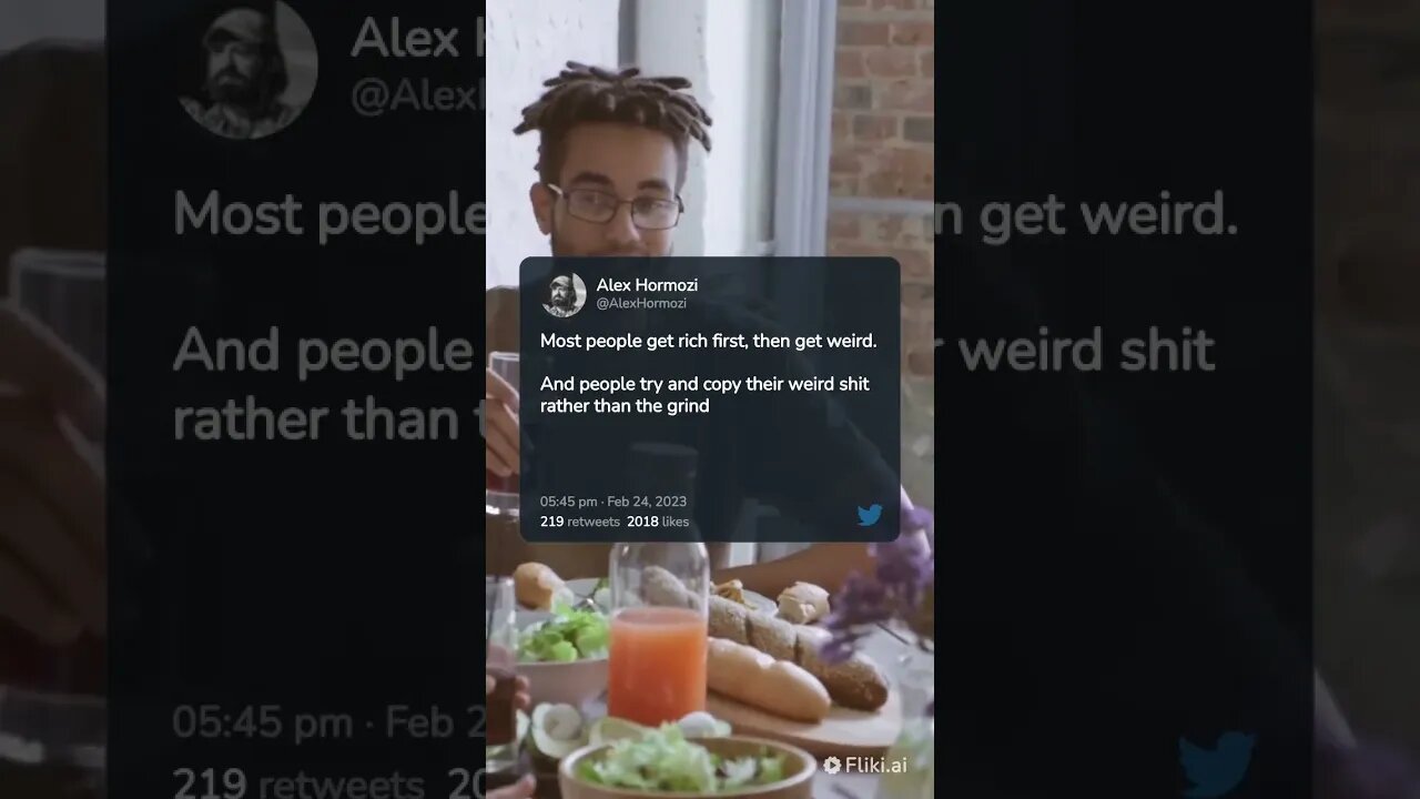 most people get rich first then get weird