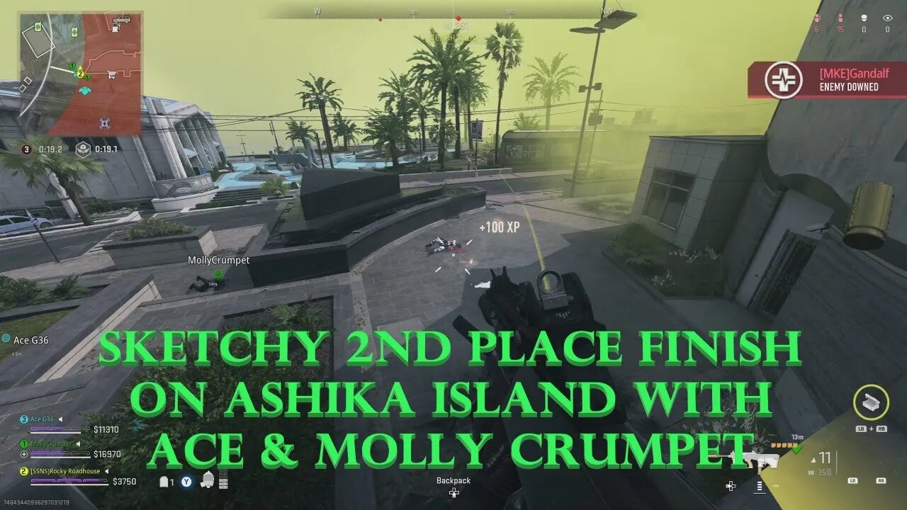 Sketchy 2nd Place Finish on Ashika Island with Ace and Molly Crumpet