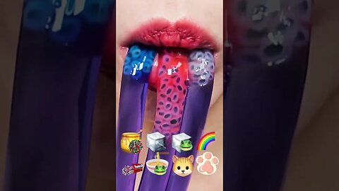 Jelly Candy👄Bala de gelatina comendo/eating makan sesuai emoji #mukbang #asmreating #asmr