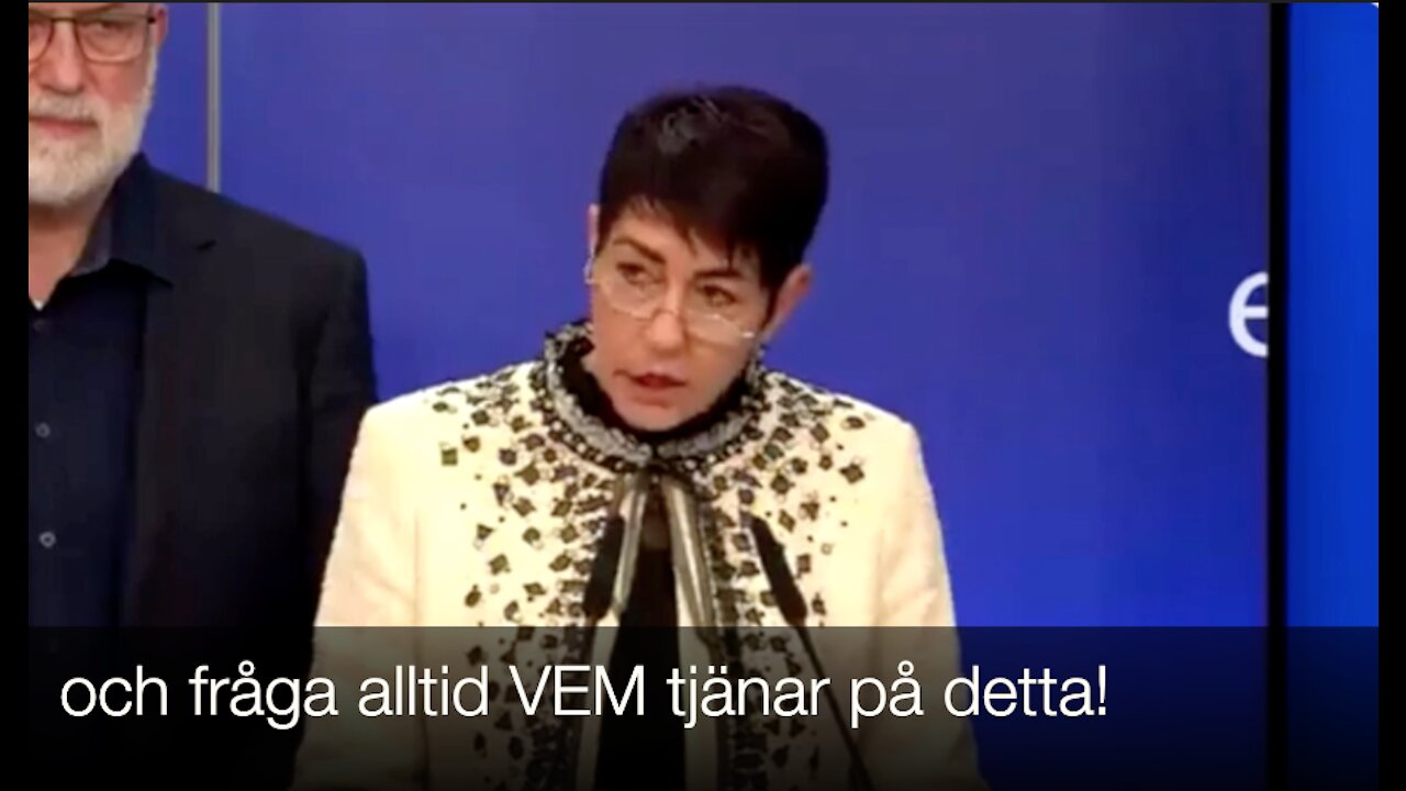 Christina Anderson i EU parlamentet berättar om Eliten, detta är civilkurage