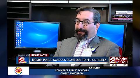 Morris schools close due to flu uptick