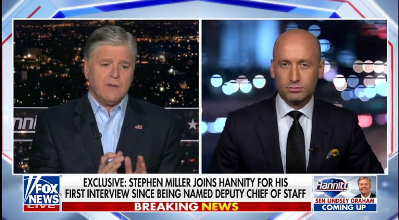 STEPHEN MILLER'S FIRST INTERVIEW