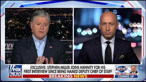 STEPHEN MILLER'S FIRST INTERVIEW