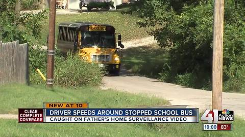 Caught on Camera: Video captures truck speeding around school bus