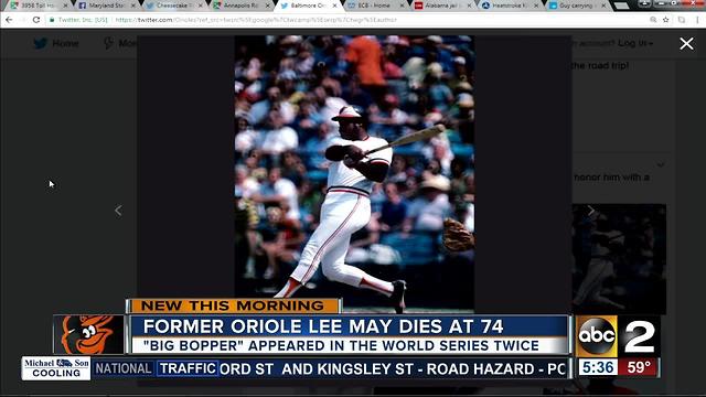 Former Oriole Lee "Big Bopper" May dead at 74