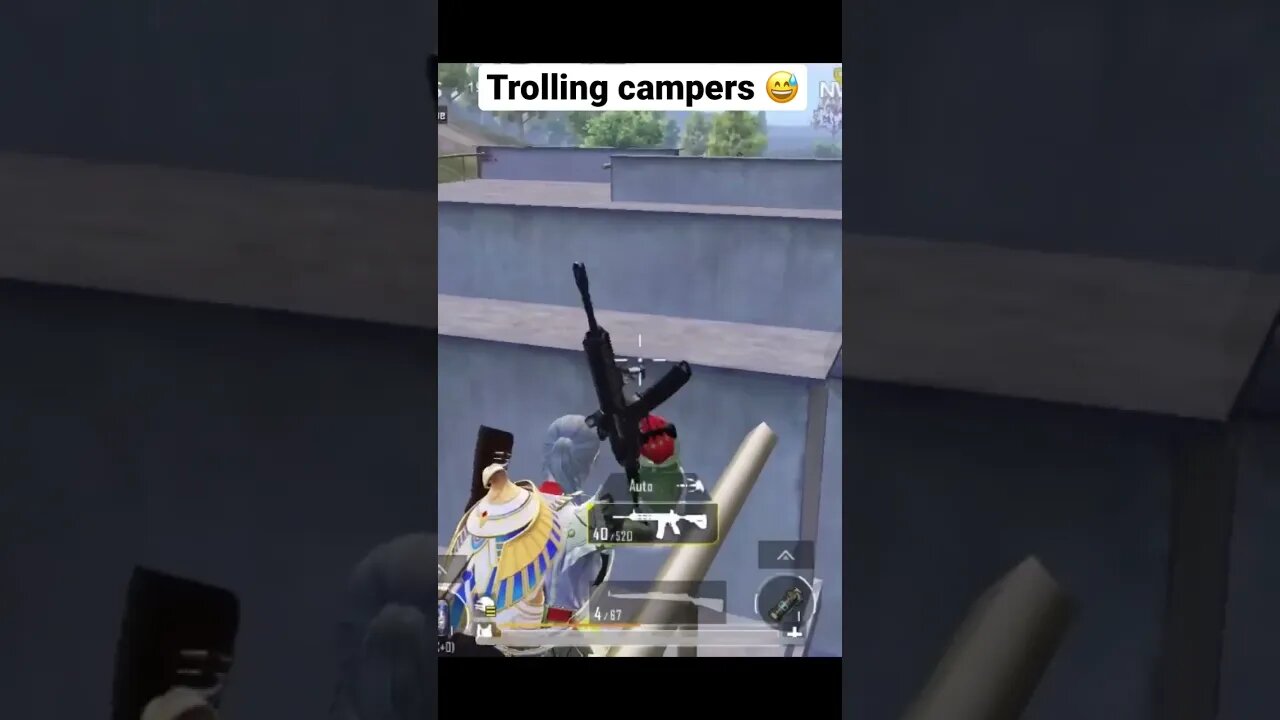 Trolling campers 😅 #shorts #pubgmobile #bgmi #pubg #gaming #pubgmemes #pubgfunny