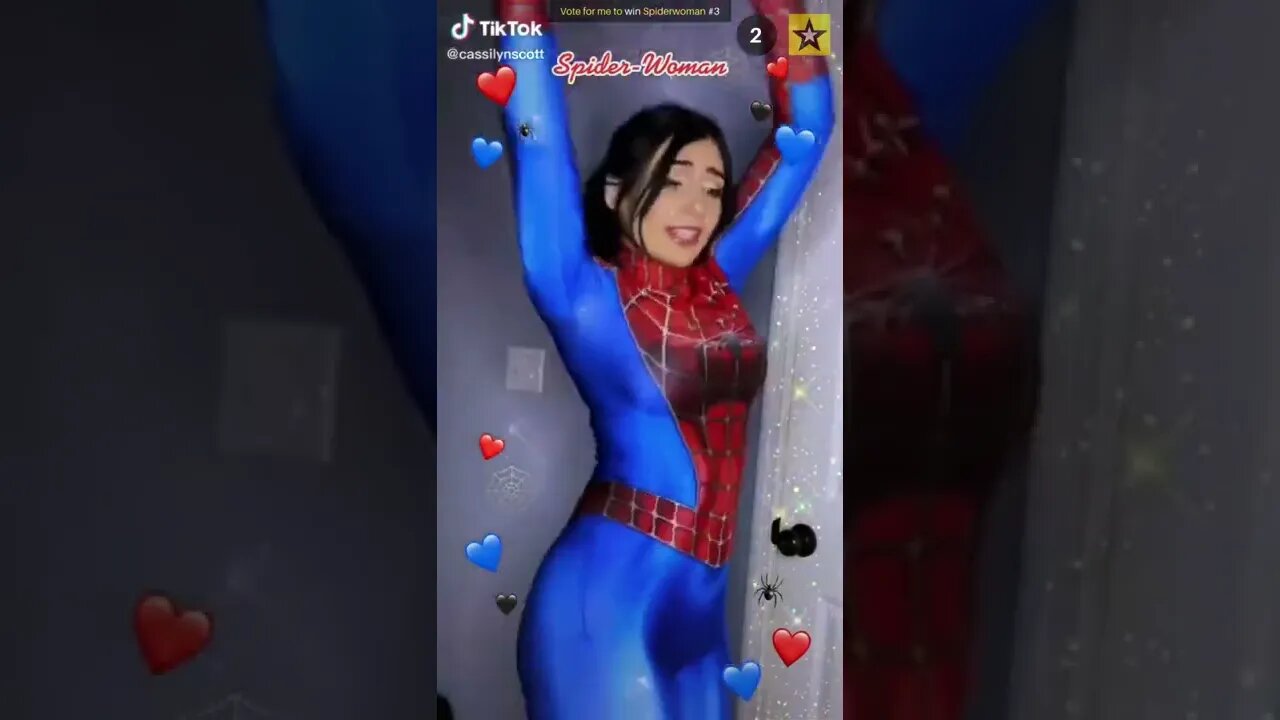 Rate the Girls: Best Spiderwoman Spidergirl TikTok Cosplay Contest #3b (Spiderman) 🕷💖