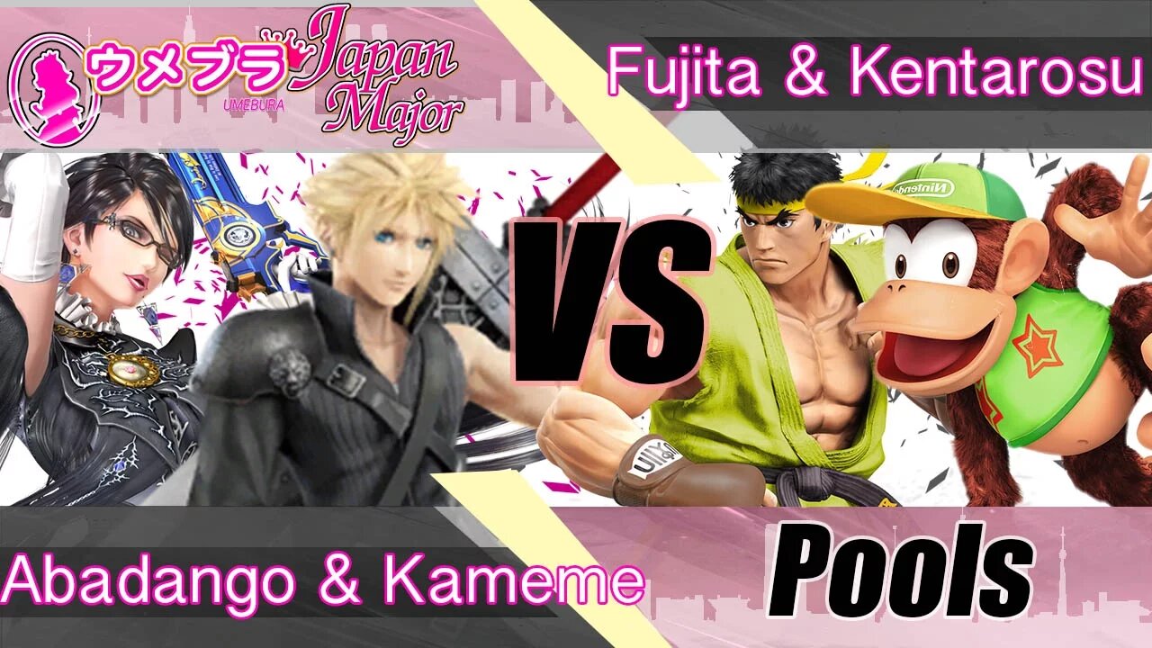 Abadango & Kameme vs. Fujita & Kentarosu - Wii U Doubles Pools - Umebura Japan Major