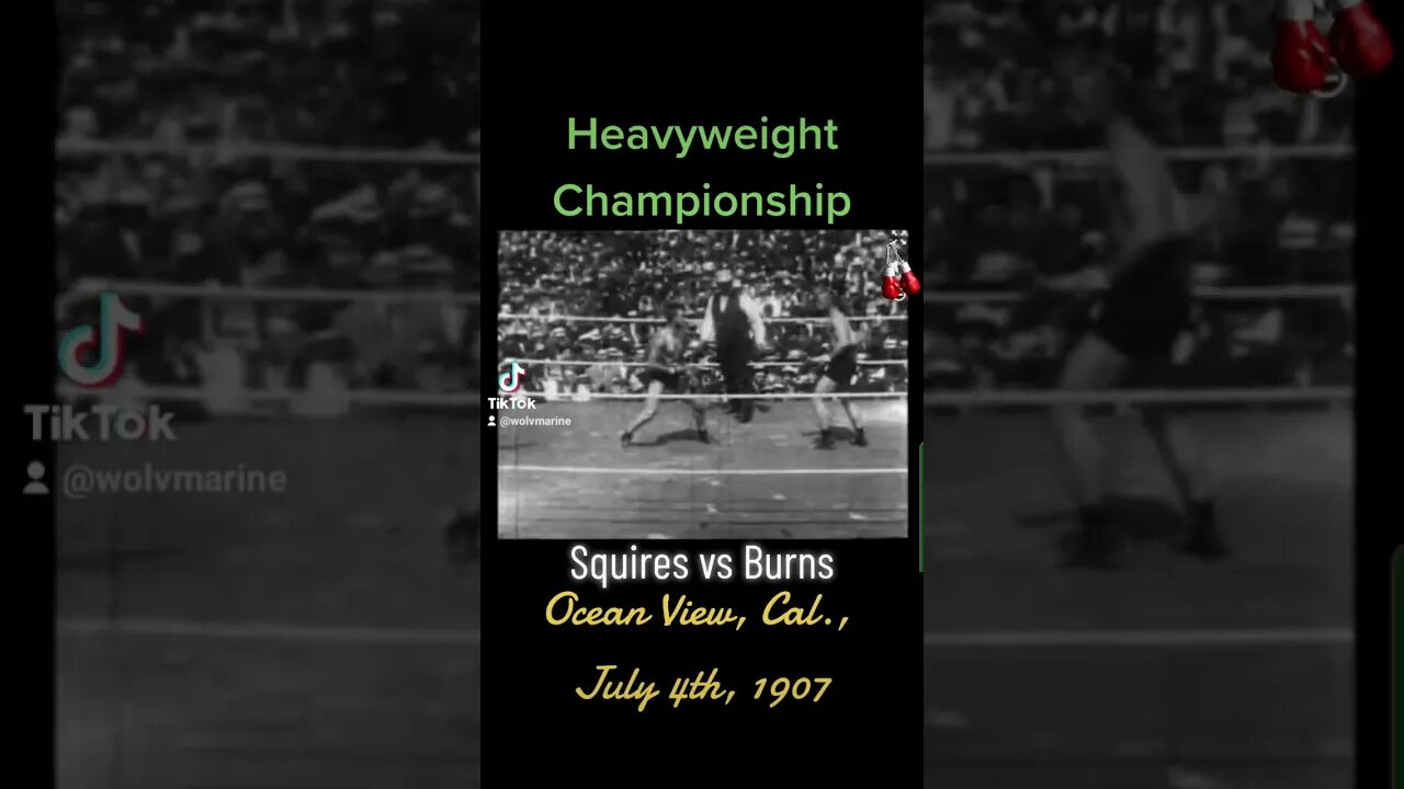 Heavyweight Championship Fight Squires vs Burns