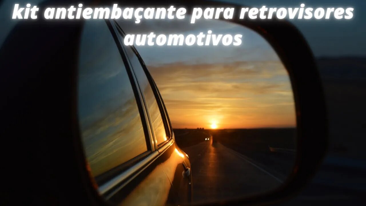 Kits de filme antiembaçante de retrovisor de carro com 2