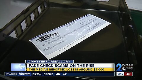 Matter for Mallory: Fake check scams are on the rise