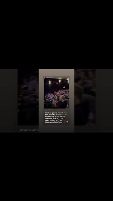 I admit. Im my own mark. The loudest in the Room. Rofl Bushwick Film Festival #bushwickfilmfestival