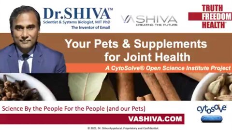 Dr.SHIVA LIVE: Your Pets and Joint Health