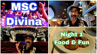 MSC Divina | Night 1 | Great Black Crab Dinner | Shows