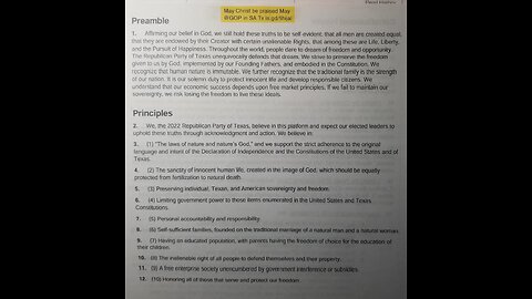 May Christ be praised this May in San Antonio at the Texas State GOP Convention