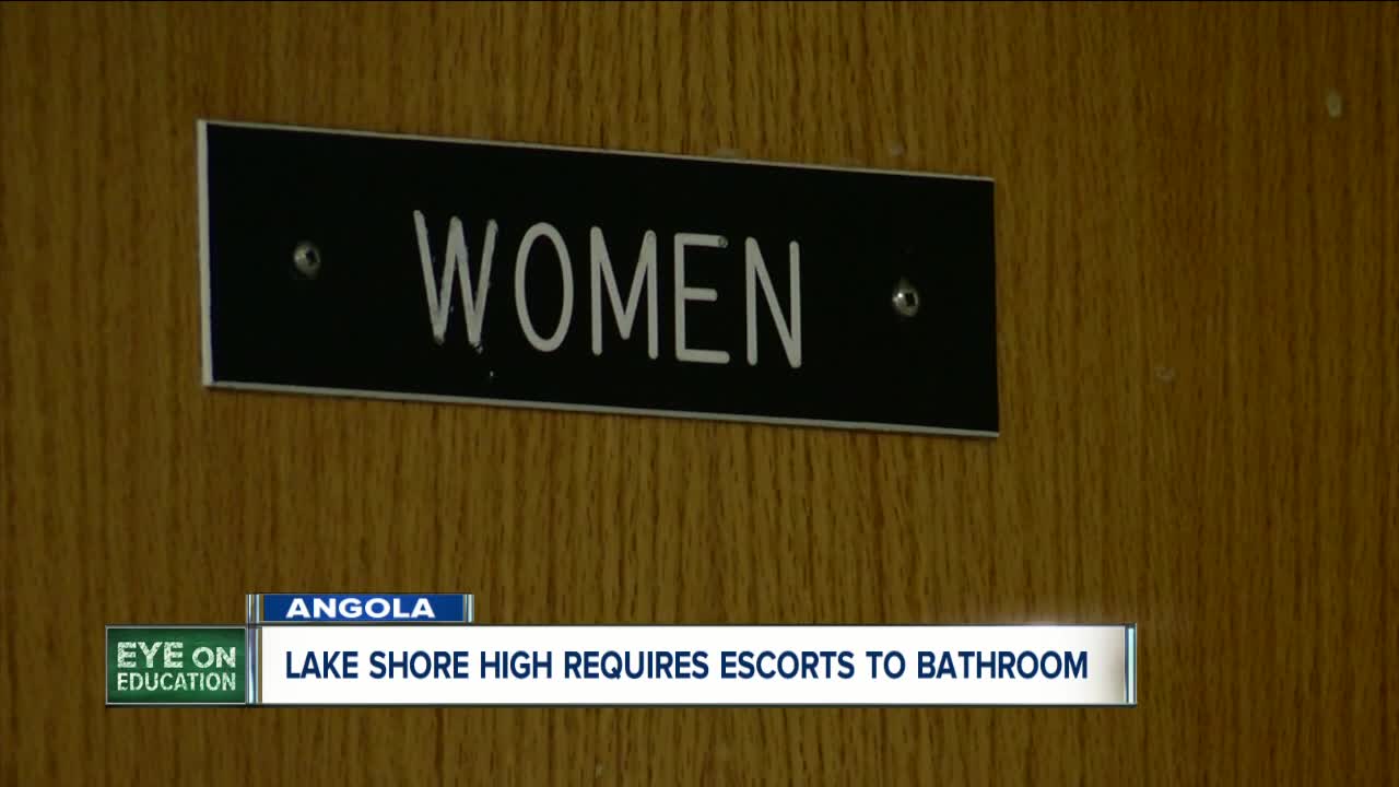 Lake Shore High School requires restroom escorts because of vandalism and vaping issues