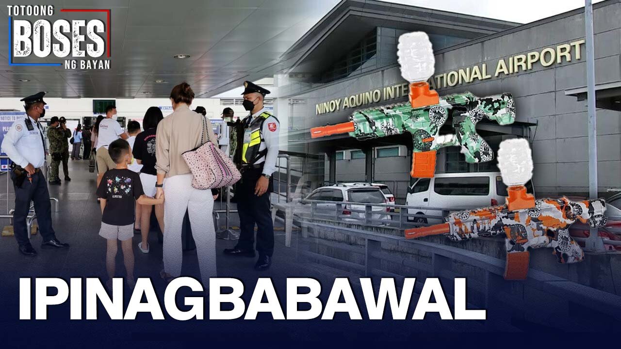 Toy gun at mga bagay na maihahalintulad sa baril, bawal sa paliparan −OTS