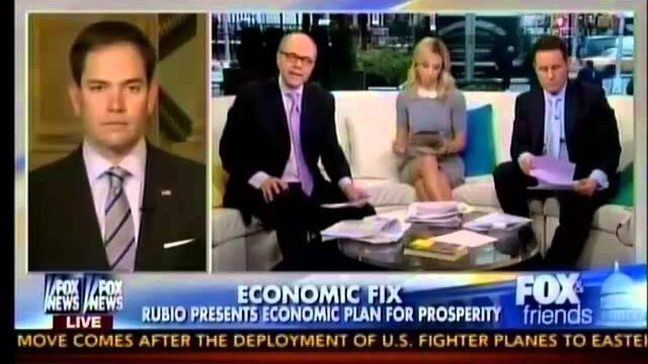 Rubio Discusses Plan For Economic Growth on "FOX and Friends"