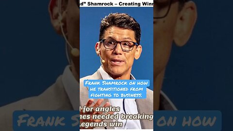 Frank Shamrock Discusses the Path of Retiring from fighting and the UFC and Moving into Business.