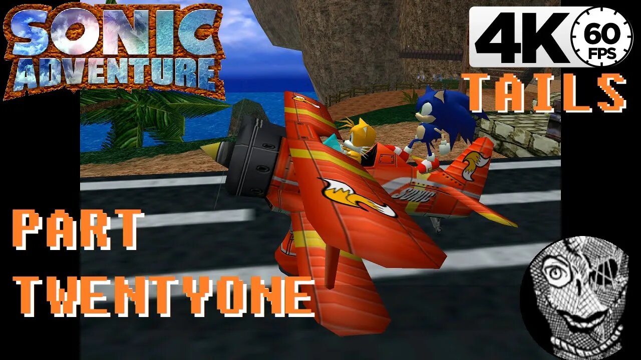 (PART 21) Sonic Adventure 4k [Sky Chase ACT 1] TAILS