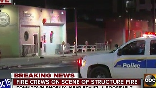 Firefighters extinguish storage room fire near Downtown Phoenix bar