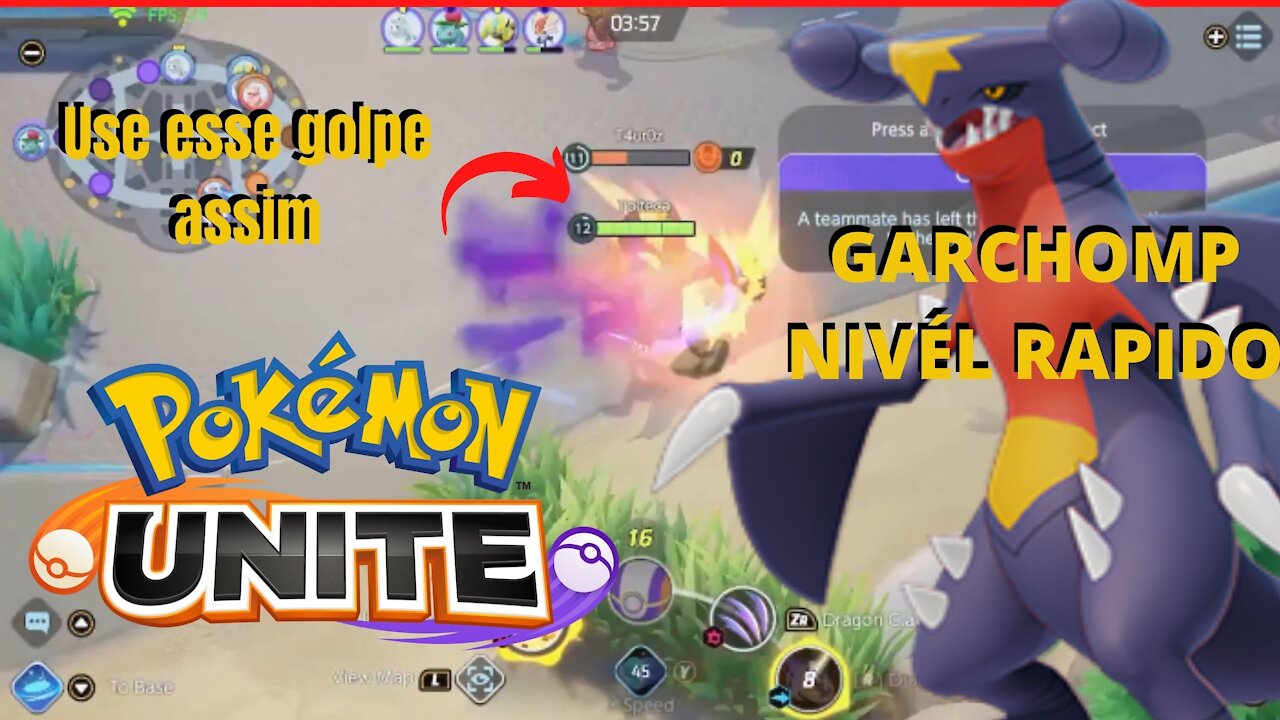 Como jogar com o GARCHOMP - POKEMON UNITE