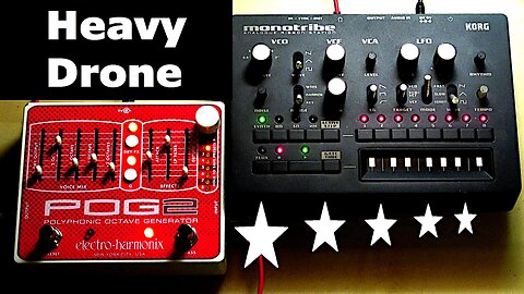 Heavy Drone Sound Effects Made With Korg Monotribe And POG2