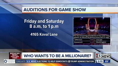 Auditions for Who Wants to be a Millionaire