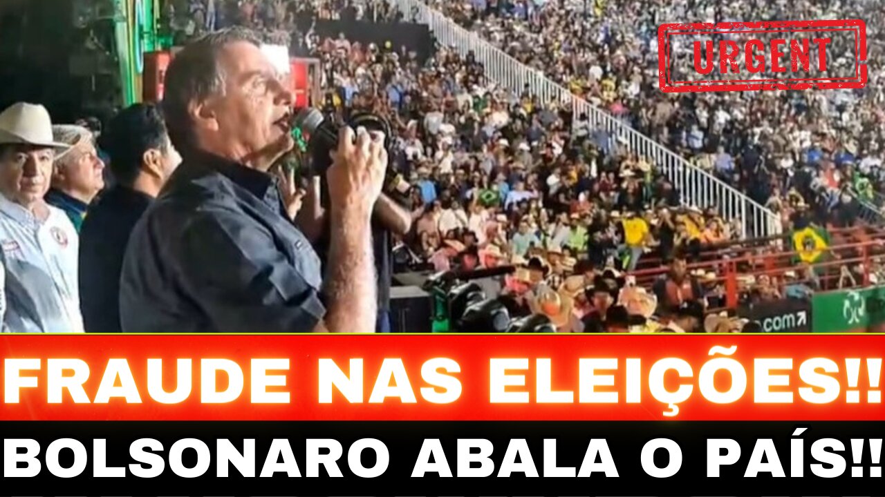 BOMBA!! FRAUDE NAS ELEIÇÕES!! BOLSONARO DECIDE ENTREGAR TUDO!!