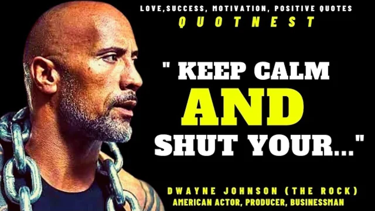 DWAYNE JOHNSON QUOTES THAT CHANGE YOUR LIGE | #therock | Quotnest