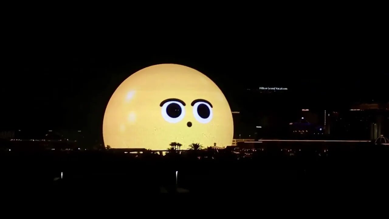 The Sphere at The Venetian spots a UFO.