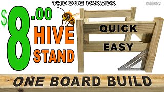 ONE BOARD BUILD. Quick and Easy $8 Dollar Hive Stand