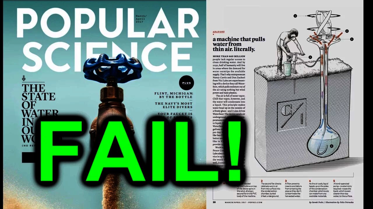 eevBLAB #30 - Popular Science FAIL! (WaterSeer Debunk)