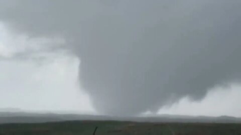 Large tornado on the ground near Spalding, Nebraska