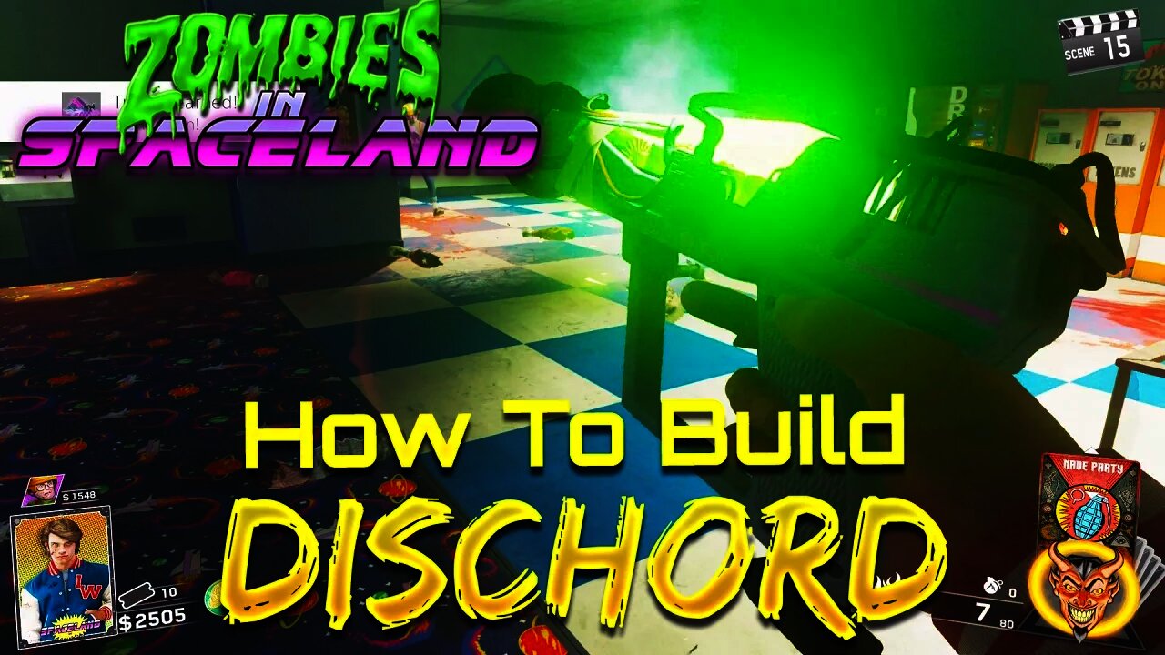 "DISCHORD" TUTORIAL (Infinite Warfare Zombies Wonder Weapon) ZOMBIES IN SPACELAND EASTER EGG GUIDE