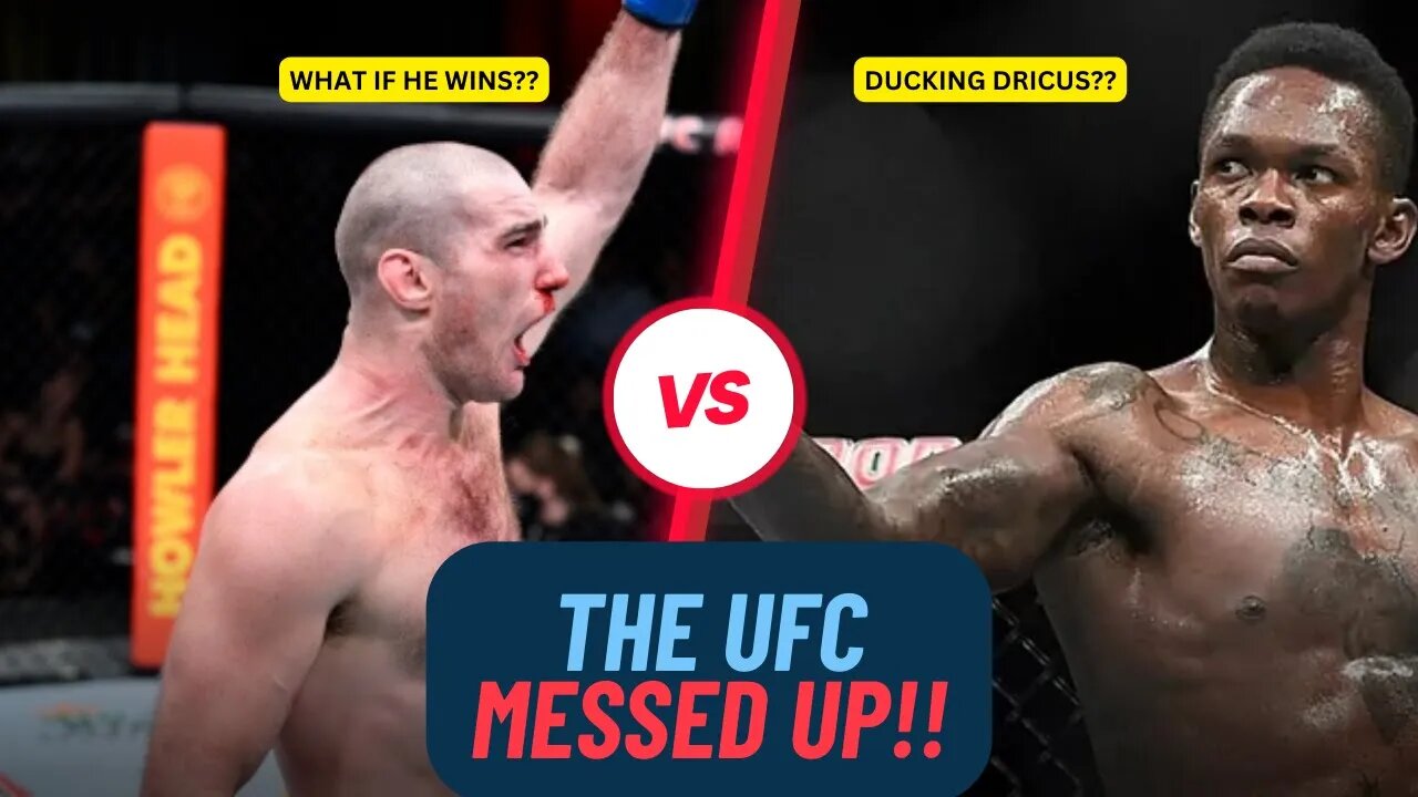 The UFC Messed Up With Strickland vs Adesanya | A Different View to Dricus Du Plessis Pulling Out