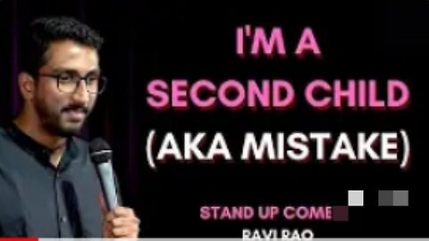 If you're a second child |stand up comedy |