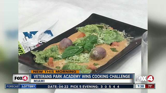 Veterans Park Academy for the Arts wins Gridiron Cooking Challenge