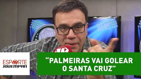 "Palmeiras vai golear o Santa Cruz... por 1 a 0", aposta Beting