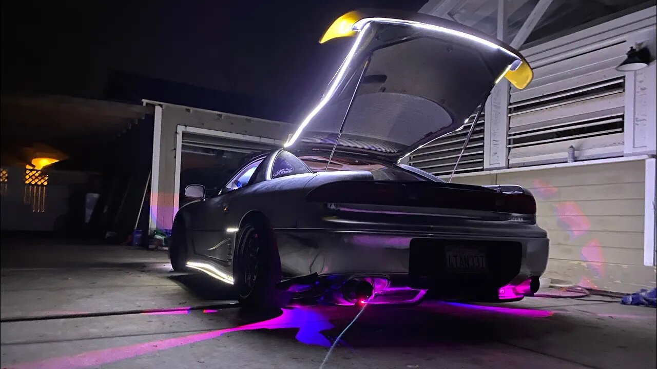 3000GT VR4 DISCO/SPACESHIP MODE | Auxbeam Rock Lights Gone Wild